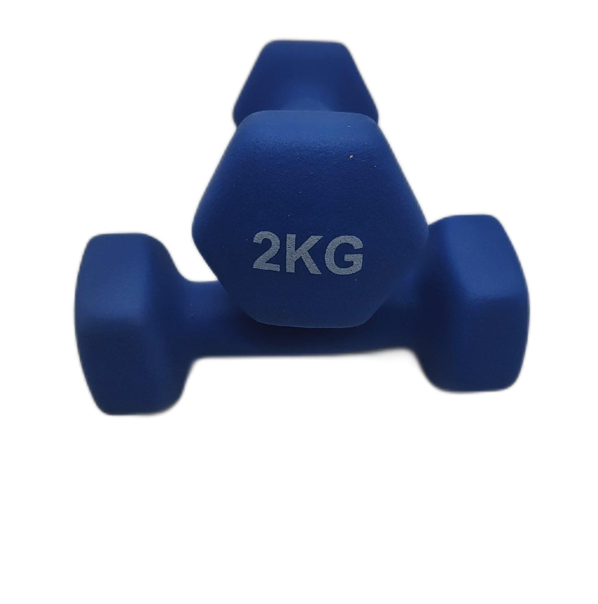 Amazon Basics Neopren Hanteln Gewichte 2er Set 2x2 kg sechseckig Türkis für Krafttraining Fitnesskurse