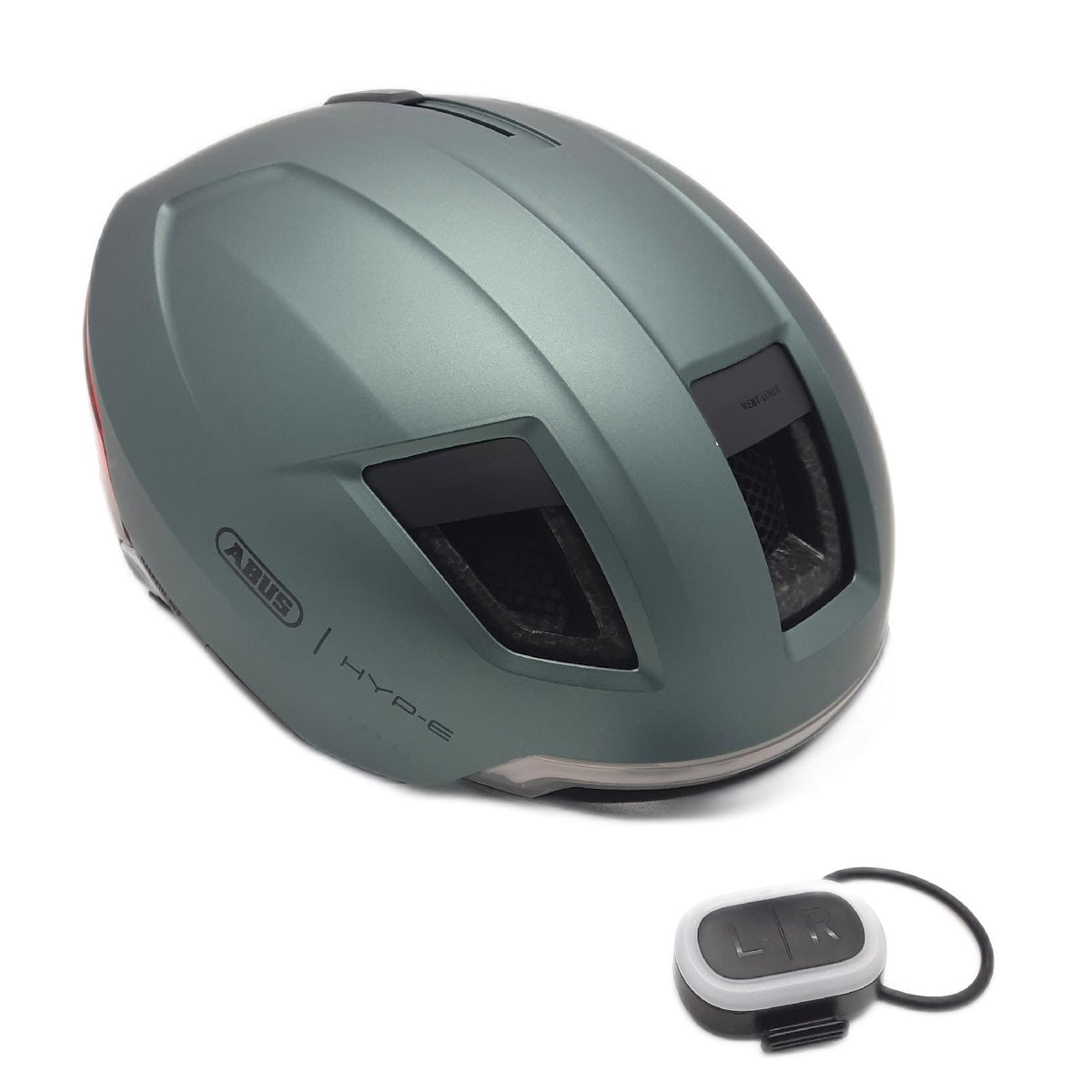 ABUS Fahrradhelm Helm Sicherheit HYP E mit Frontlicht Rücklicht  - Unvollständig