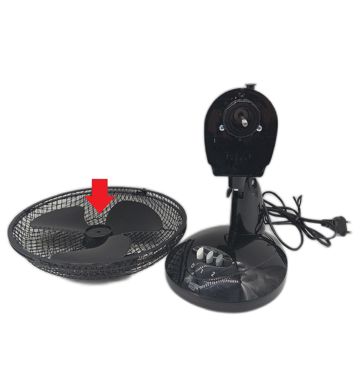 Bestron Tischventilator Mobiler Ventilator ohne Schrauben ohne Anleitung