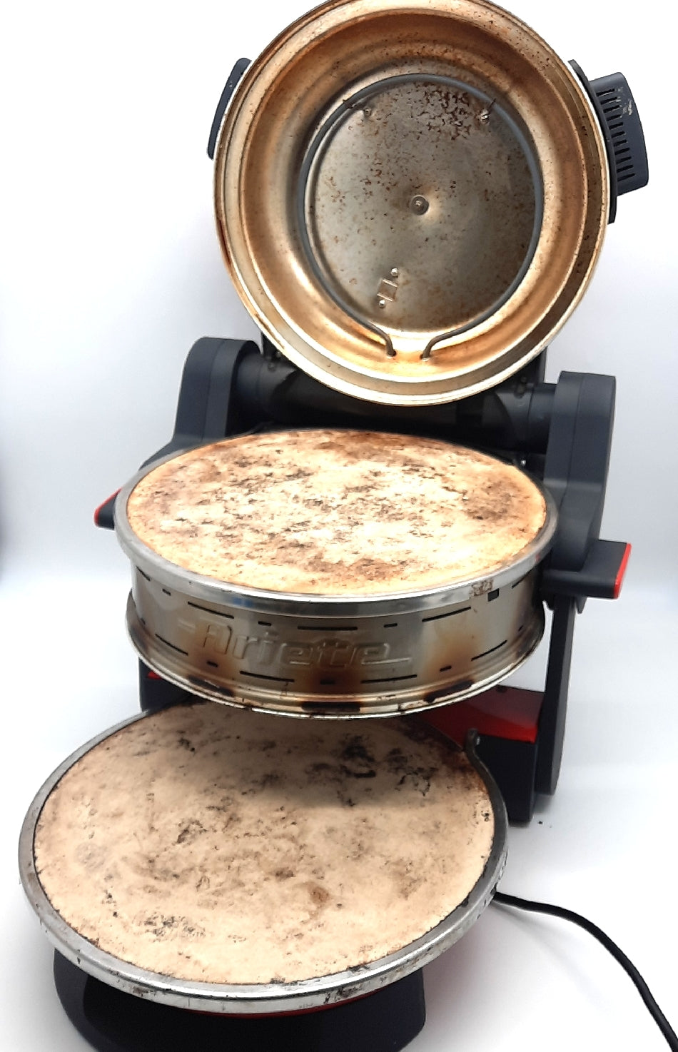 Ariete Forno Pizza Doppio 927 Pizzaofen 5 Kochstufen 2 feuerfesten Oven - Defekt
