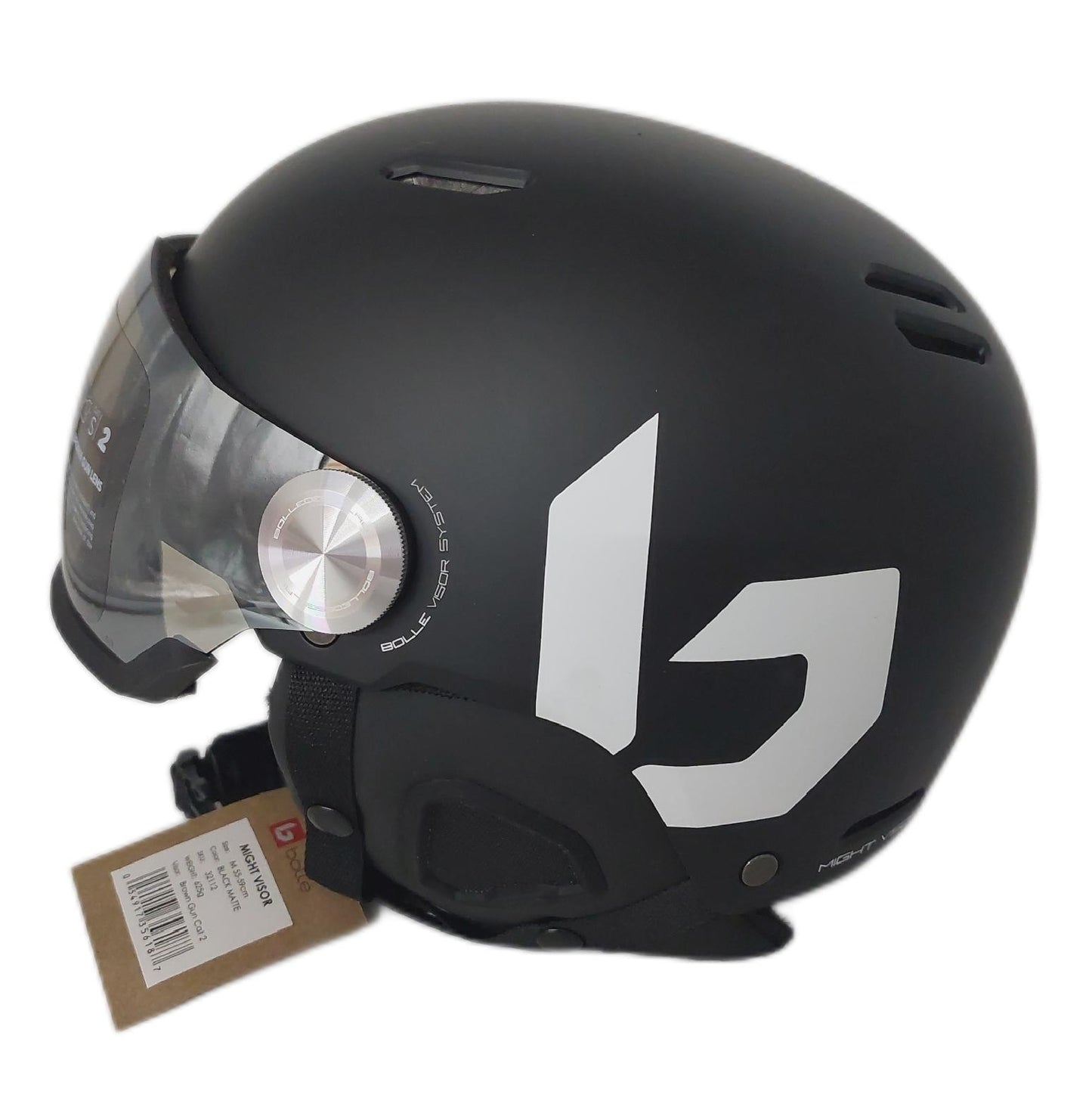 Boll MIGHT Skihelm Helm Schnee Visier Schwarz Matt Erwachsene 55 59 cm Schutz