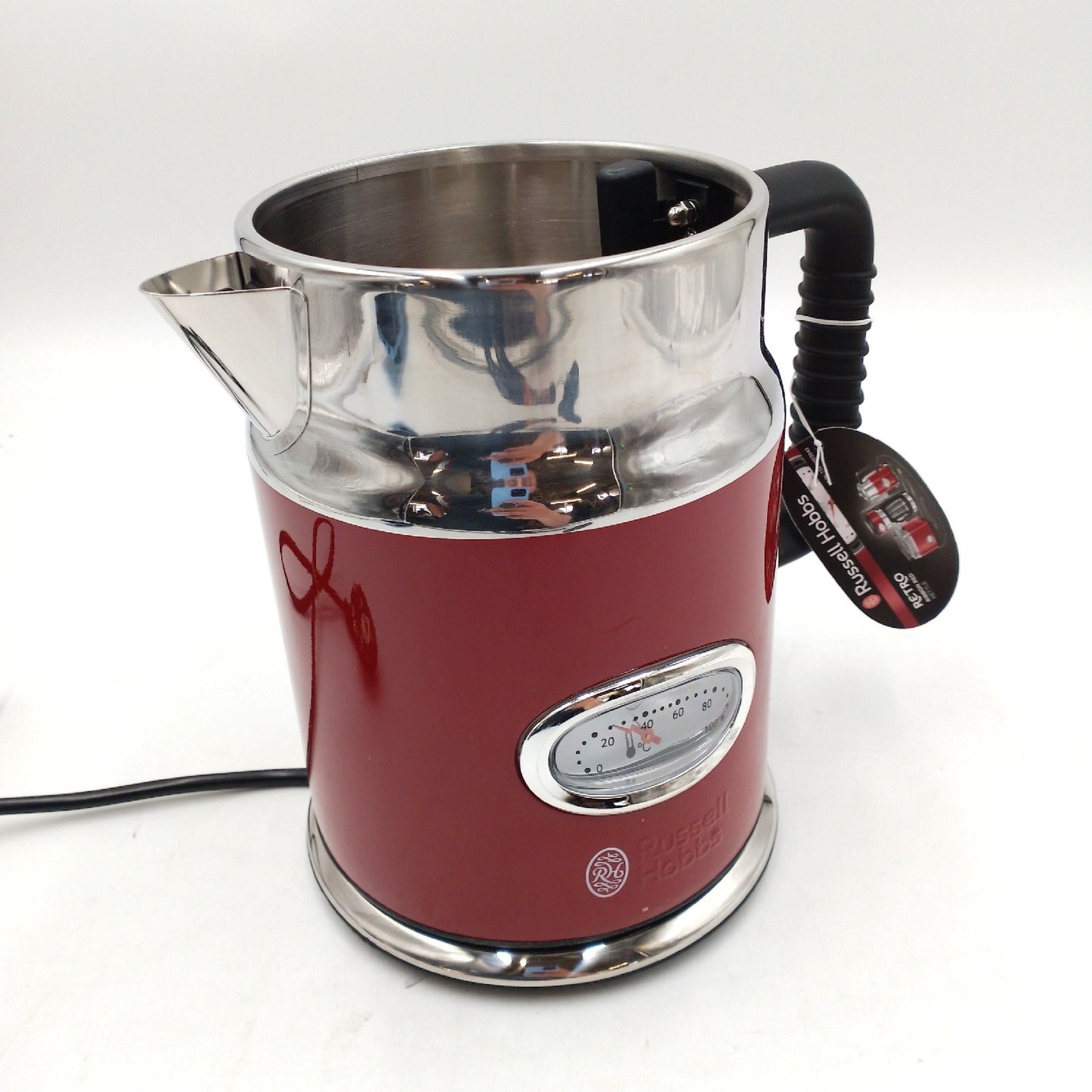 Russell Hobbs Wasserkocher Retro Rot 17l 2400W Schnellkoch Ohne Deck