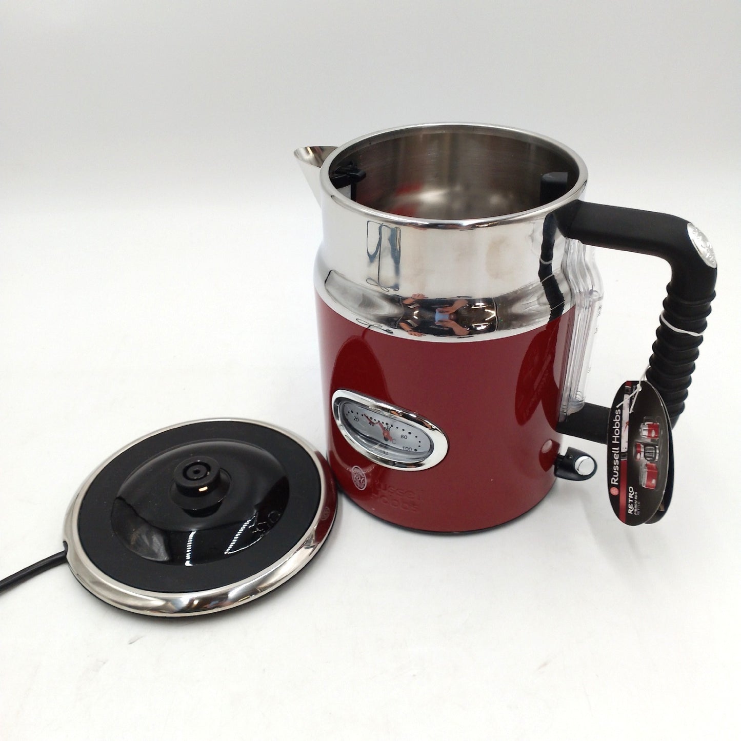 Russell Hobbs Wasserkocher Retro Rot 17l 2400W Schnellkoch Ohne Deck