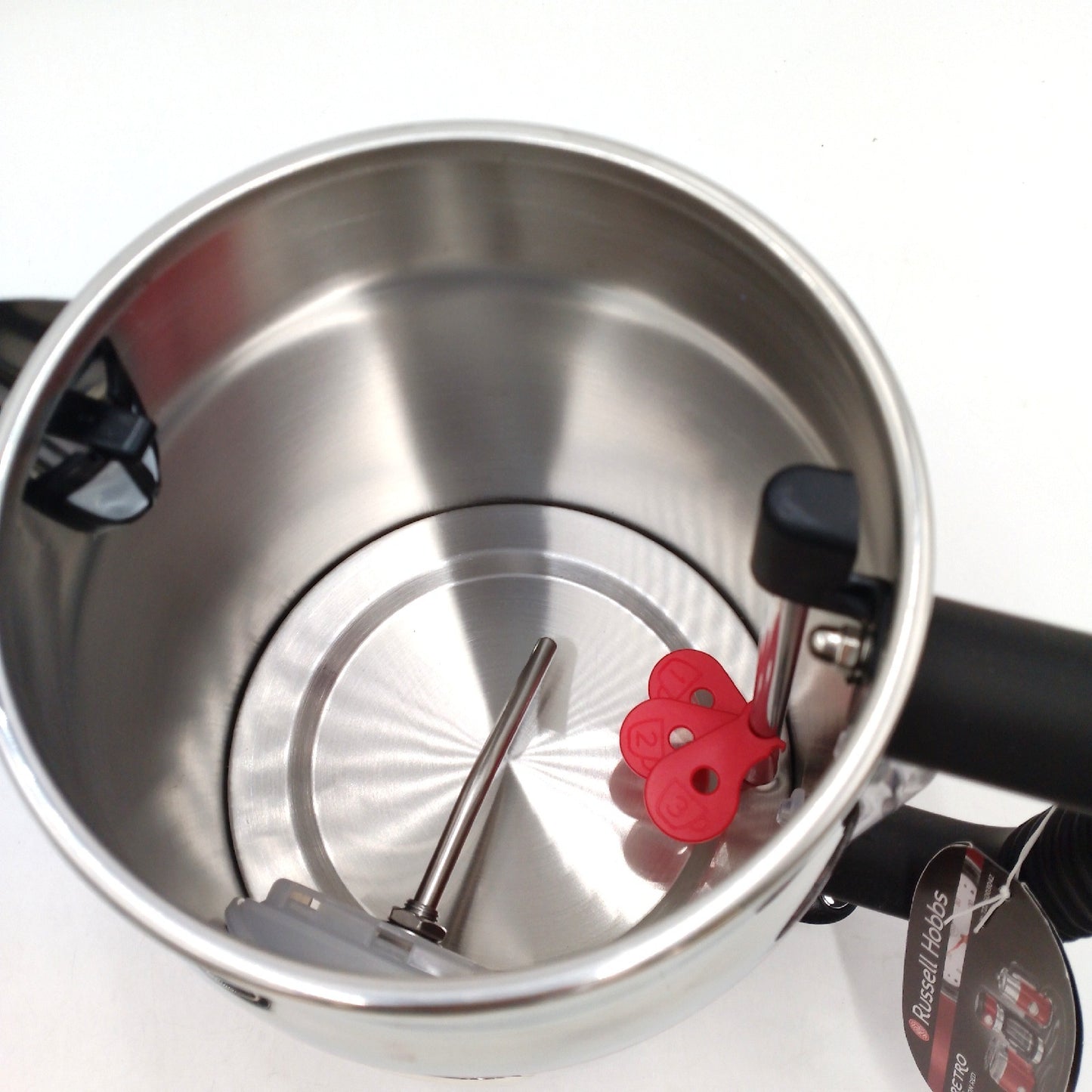 Russell Hobbs Wasserkocher Retro Rot 17l 2400W Schnellkoch Ohne Deck