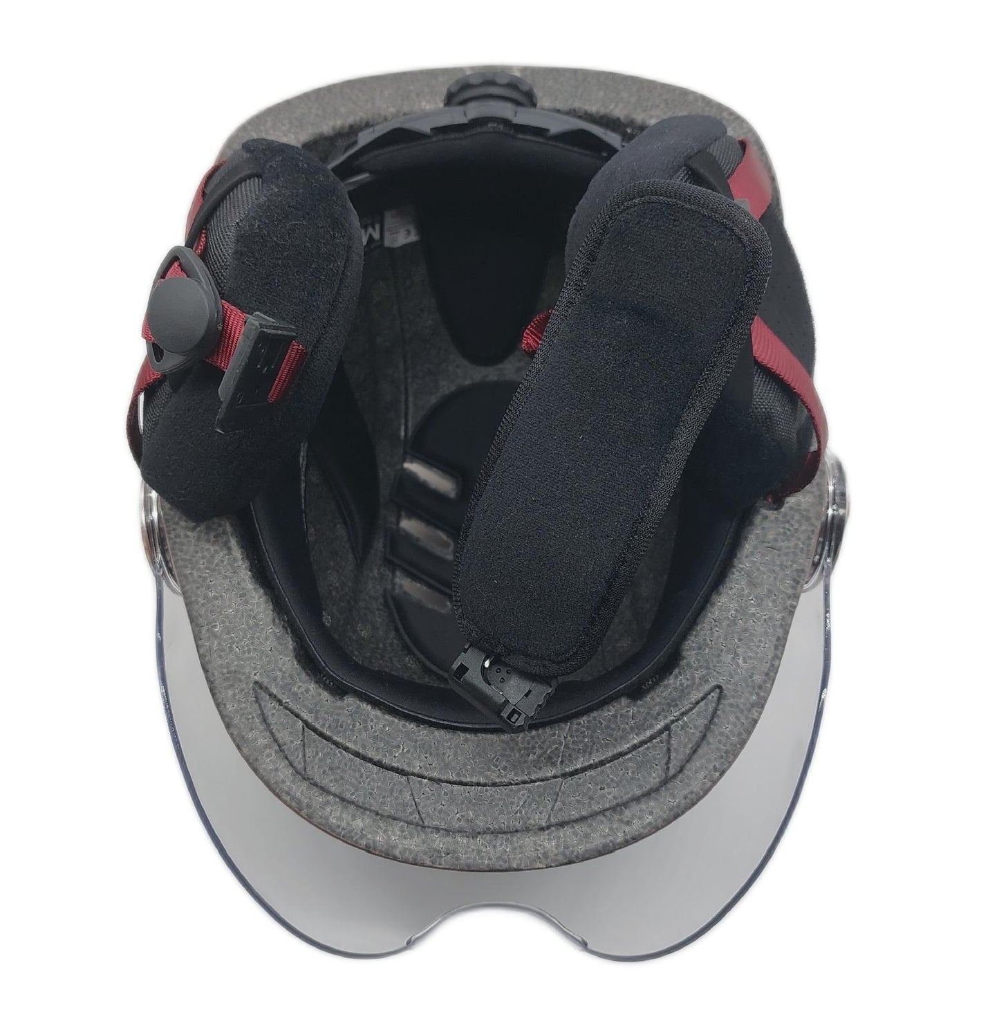 CASR Helm Fahrrad Sicherheit CASR Glow LED XL Visier Abnehmbare Ohrpolster Rück