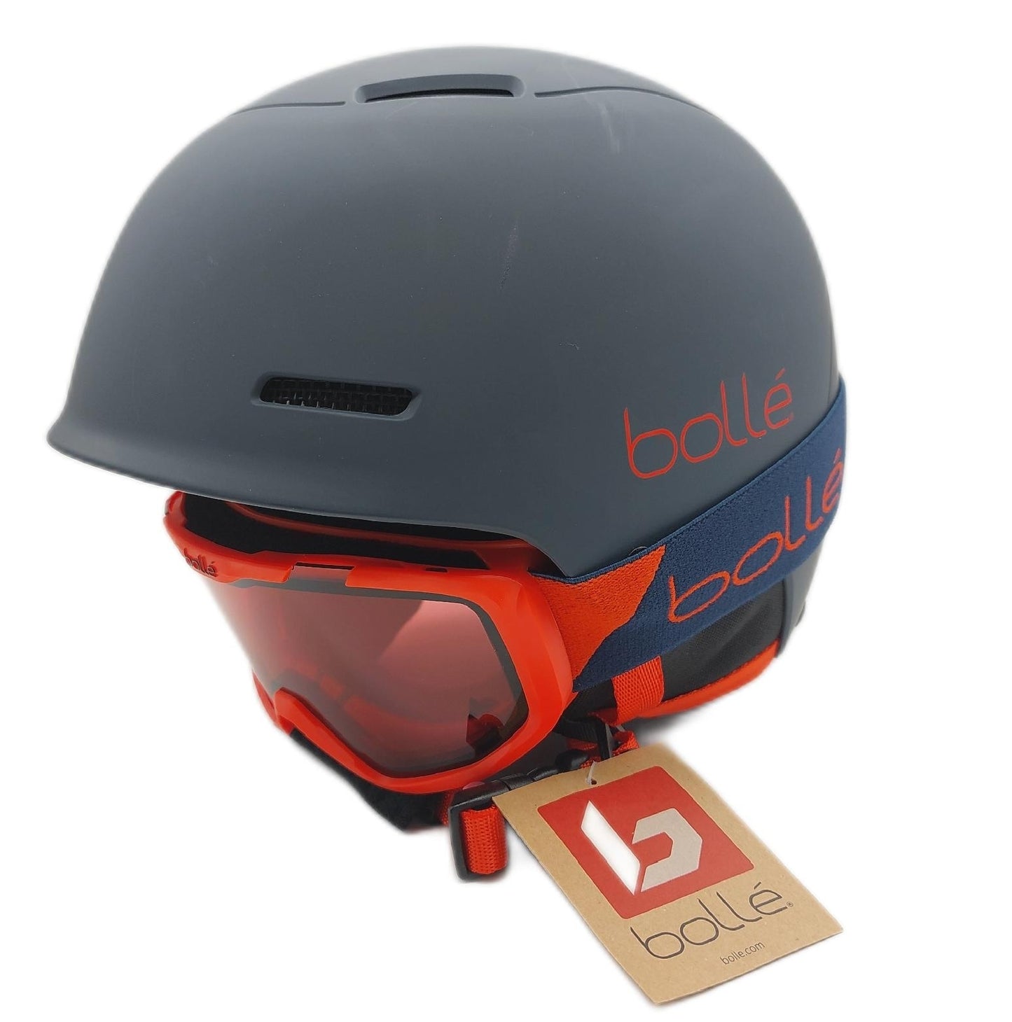 Bollß Skihelm Set Wintersportausrüstung COMBO B FUN JR ROCKET Bunt Ski