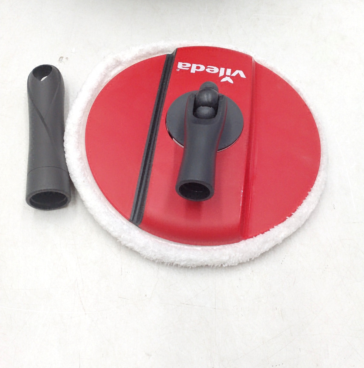 Vileda Spin Clean Bodenwischer Schwarz Rot rund kompakt ohne Stiel