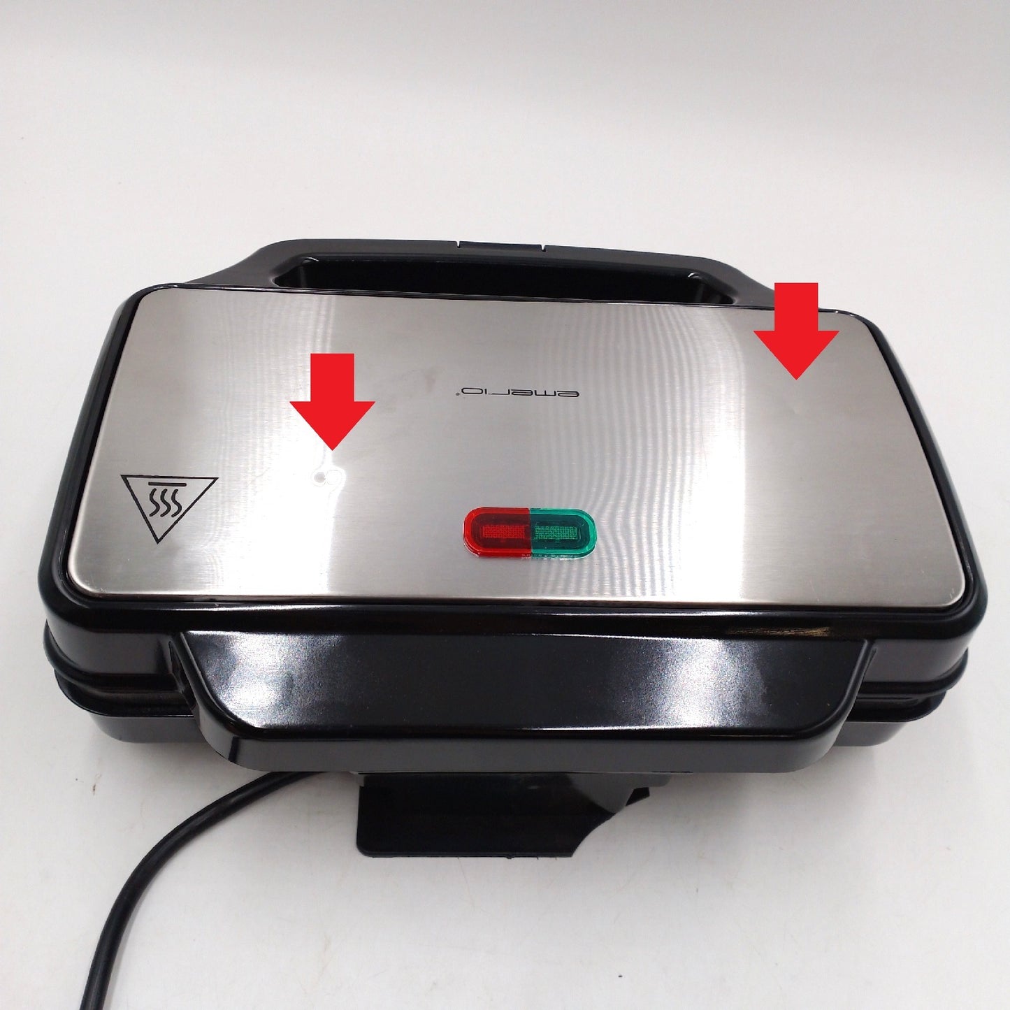 Emerio Sandwichtoaster Küchengeräte XXL Modell BPA frei große Muschelform alle Toast
