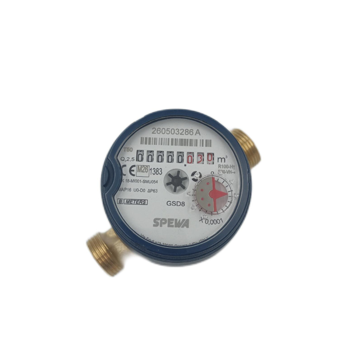 Spewa Wasserzähler Messgerät Wassertechnik BL 110 mm geeicht QN 1