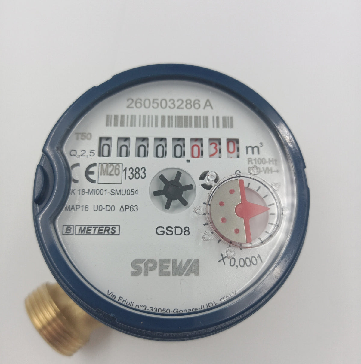Spewa Wasserzähler Messgerät Wassertechnik BL 110 mm geeicht QN 1