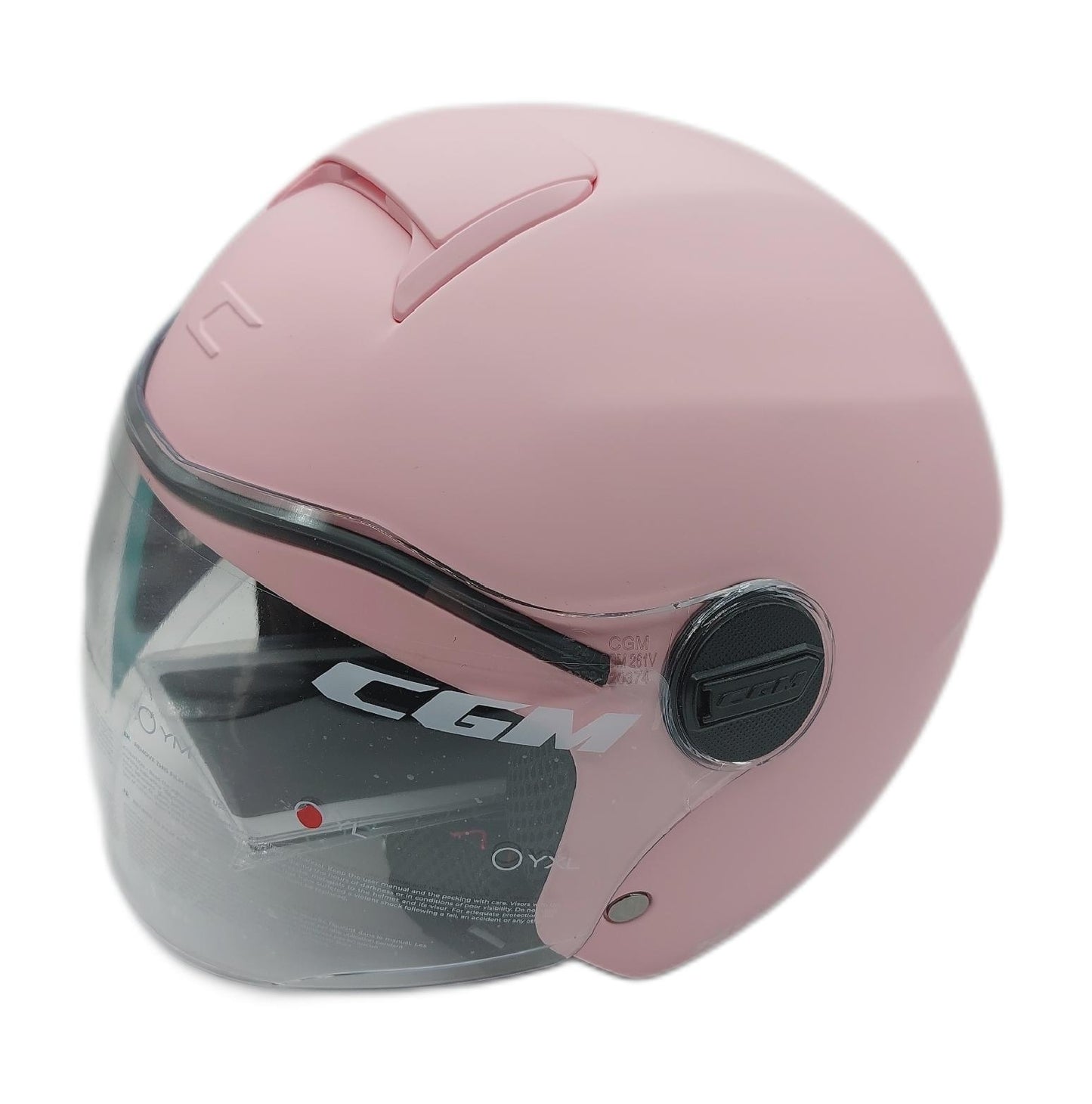 CGM Fahrradhelm Helmschutz Junior Casco Op Face Young 261A Rosa Opaco Stil