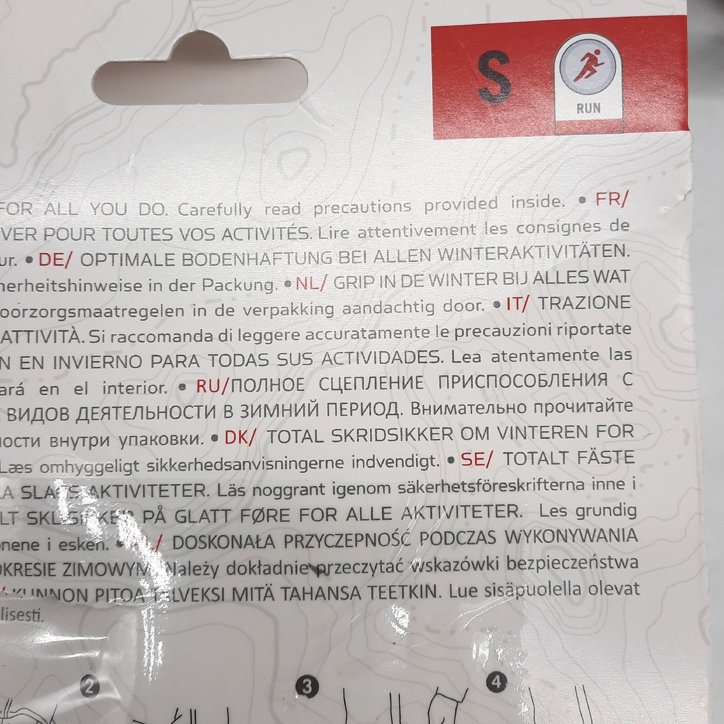 Yaktrax Schuhspikes Laufzubehör Run Schnee und Eiskrallen Größe S für sich