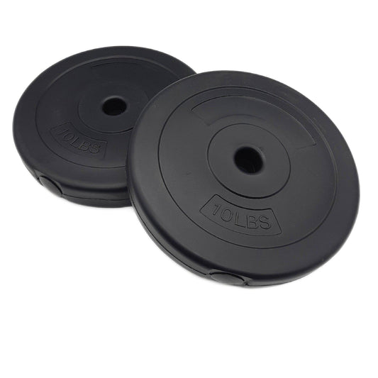 Fvids Set m 2 Standard-Gewichtsplatt  aus Vinyl, 2,5 cm, für Krafttraining",