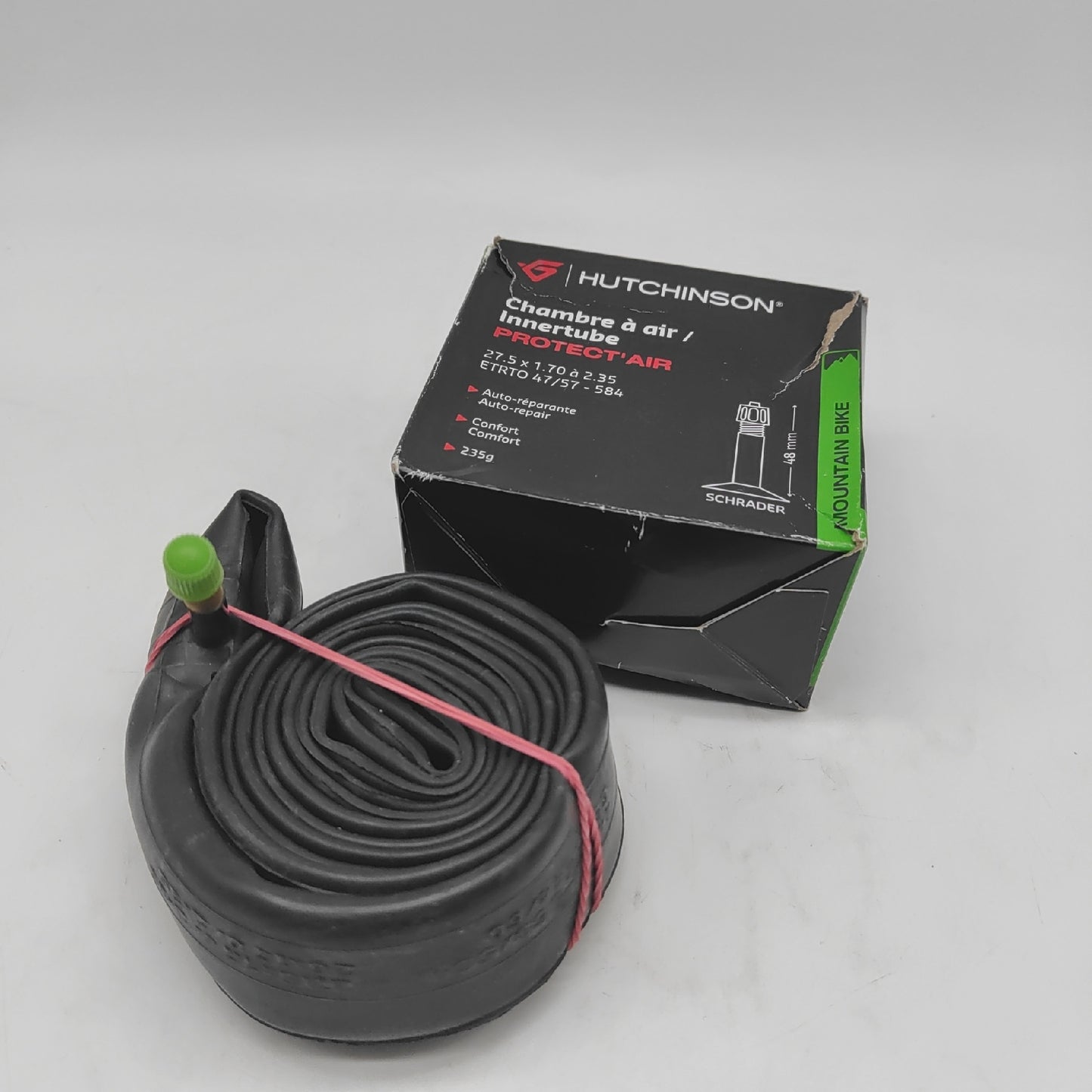 Hutchinson Schlauch Fahrrad Zubehör SNC Protect AIR AV48 Schwarz MTB Reifen