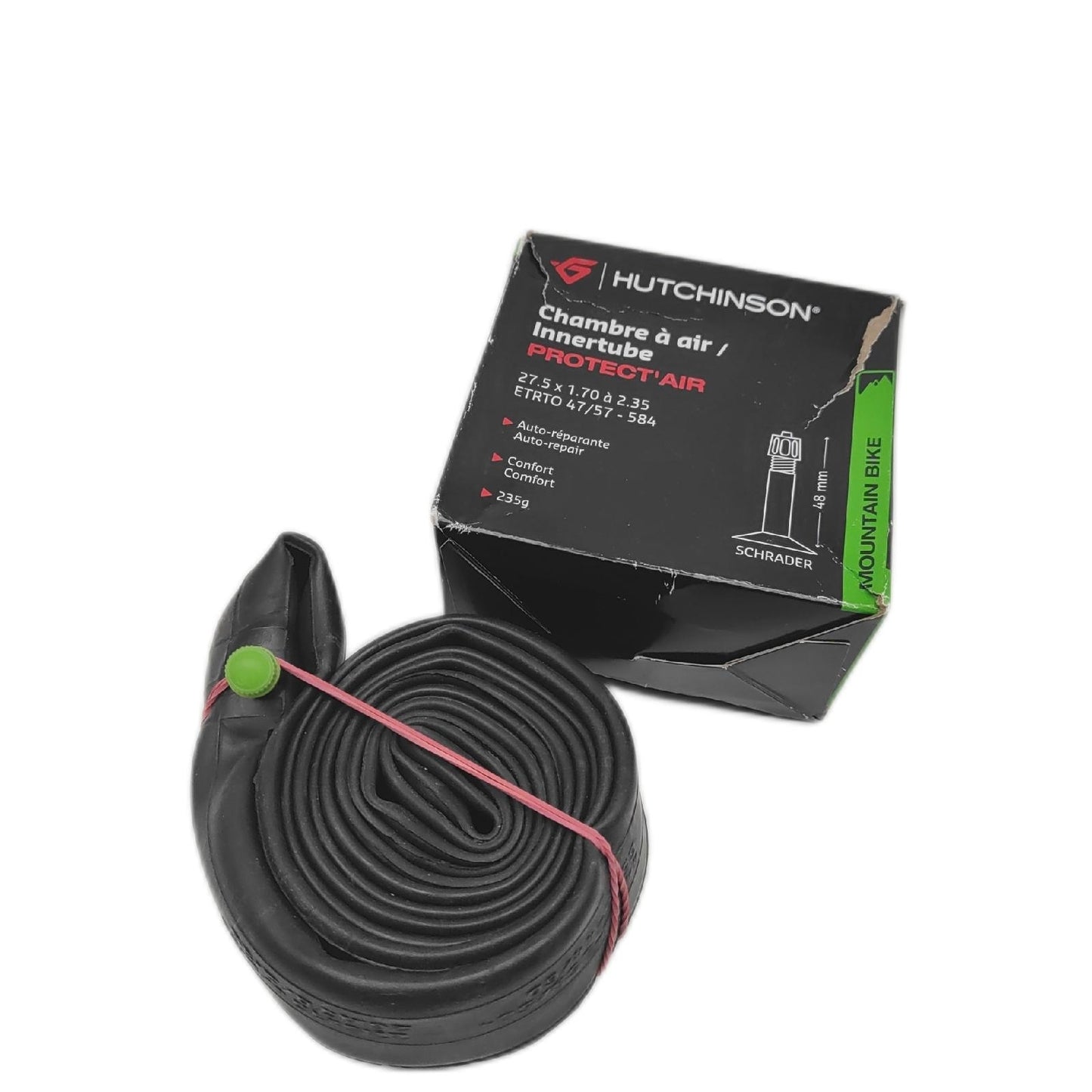 Hutchinson Schlauch Fahrrad Zubehör SNC Protect AIR AV48 Schwarz MTB Reifen