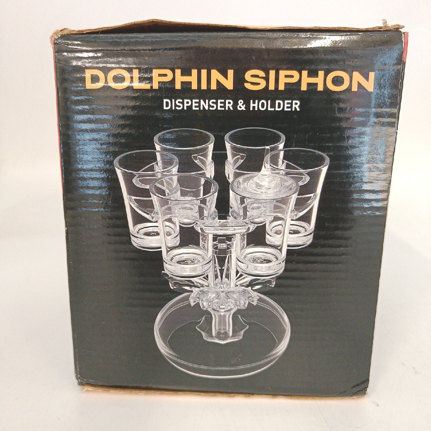 Schnapsglas-Spender-Set, Getränkespender mit 6 Gläsern und