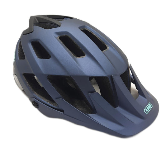 Abus MTB Helm Moventor 20 Fahrradhelm Offroad All Mountain Damen Herren Blau Matt L