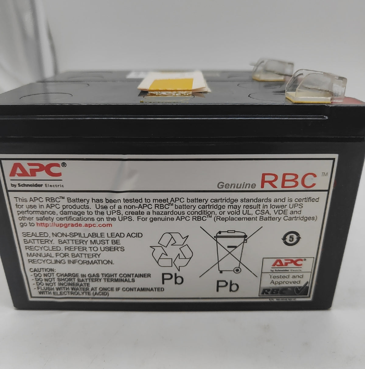 APC APCRBC113 Ersatzbatterie 12V Bleisaeure VRLA fuer USV 1 Stueck Spannung OK