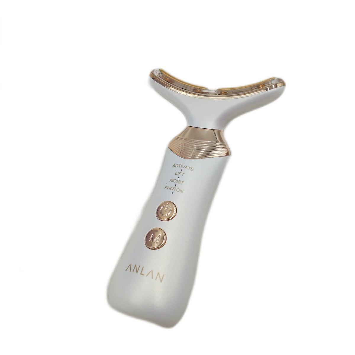 ANLAN 24 Karat Gold Anti Falten Gesichtsstraffungsmassage EMS Gua Sha mit Lichttherapie Wärmefunktion und Vibration