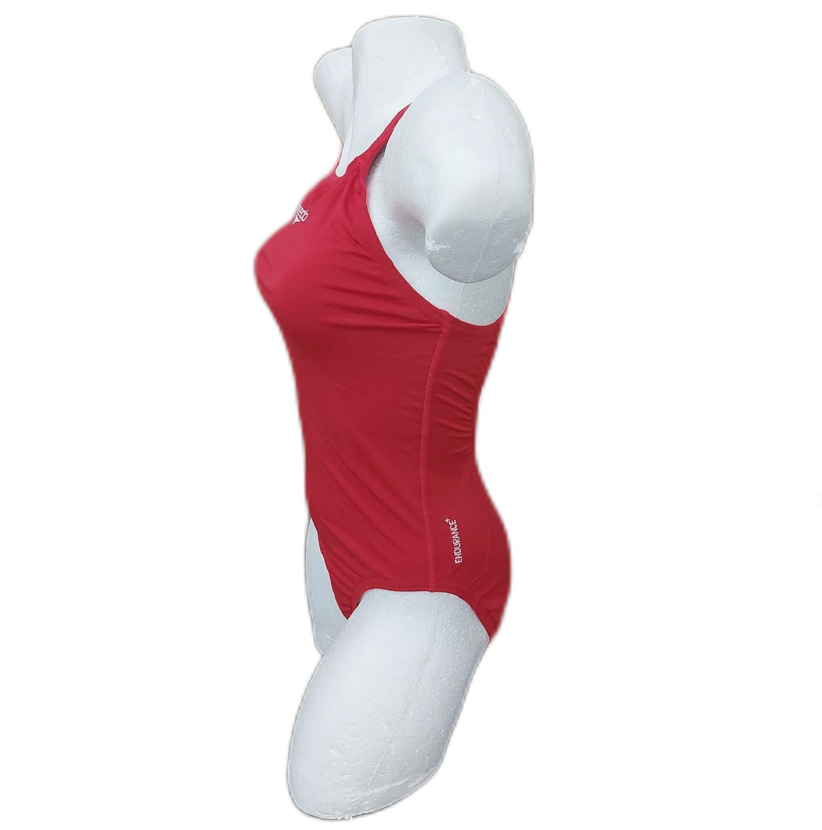 Speedo Swimwear Damen Badeanzug Eco Endurance Plus Medalist Chlorbeständig Flexibel Rot 32