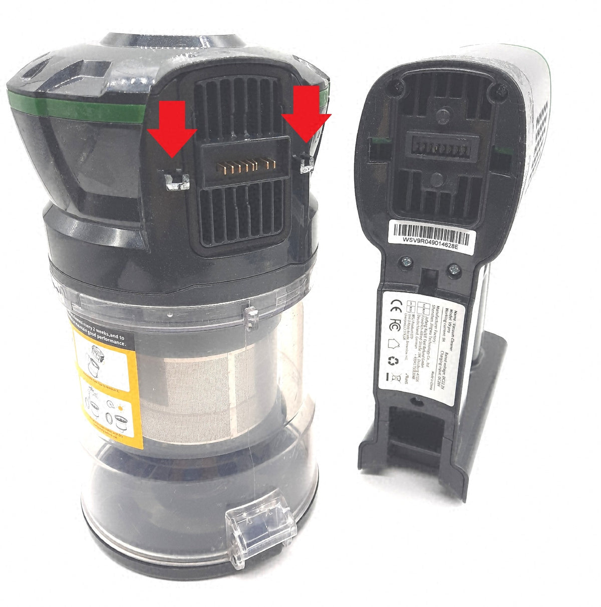 Vexilar V9PRO Akku Staubsauger 500W45Kpa60 Mins Staubsauger Kabellos Br - Defekt