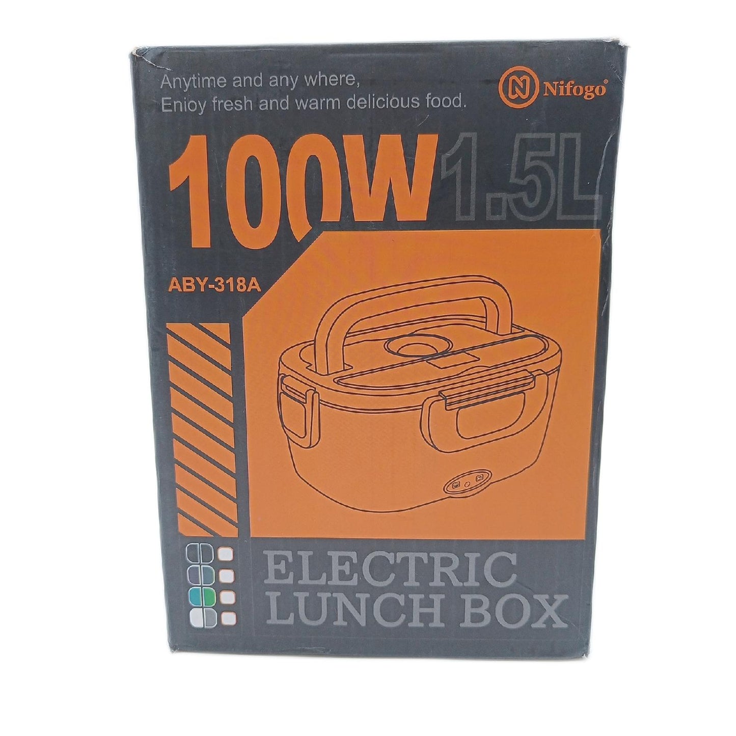Nifogo Lunchbox Küchenzubehör 100W beheizbare Lunchbox für Auto LKW