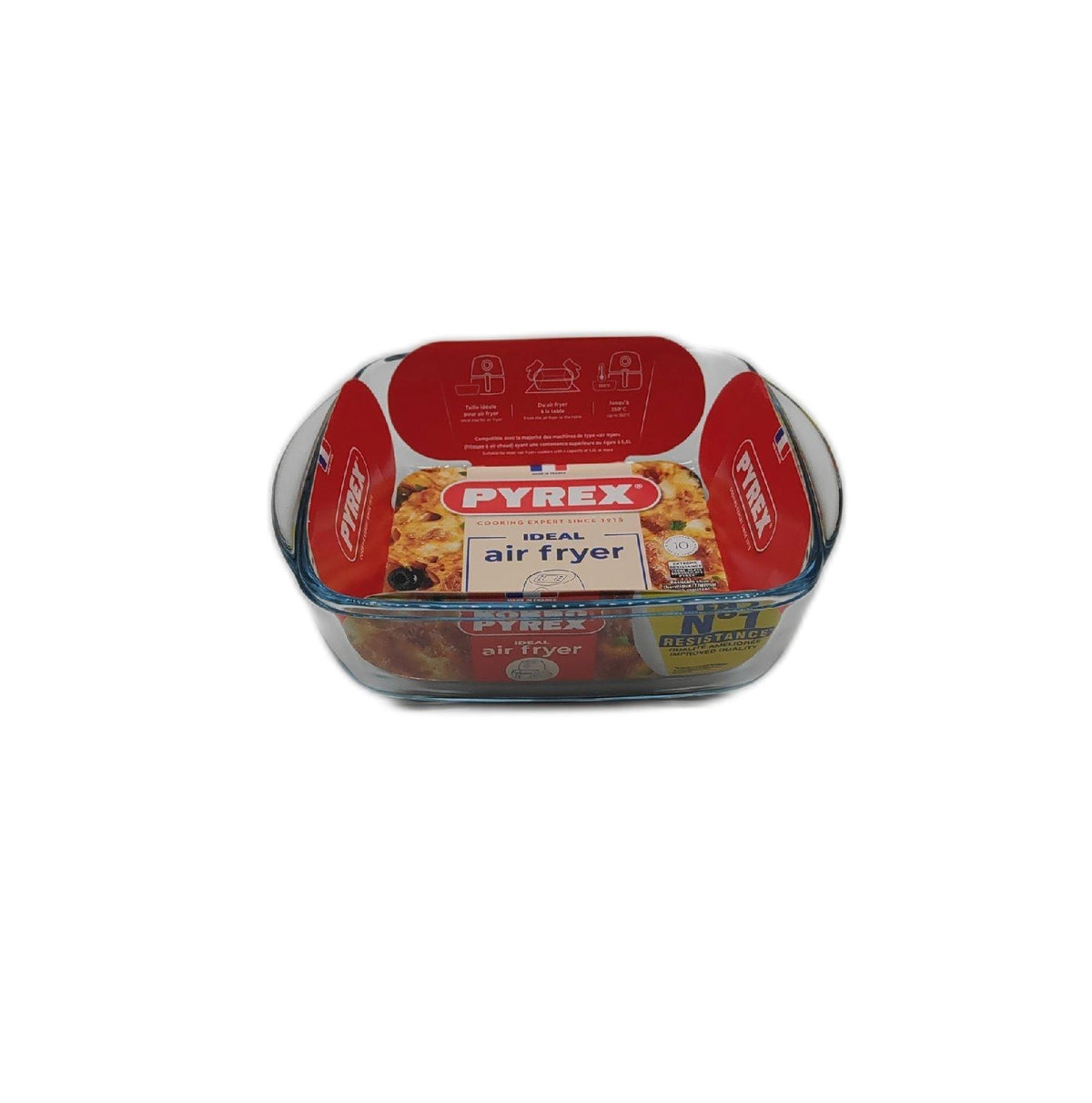 Pyrex Prepware Quadratische Glasschale 20 x 17 cm 1 l Auflaufform Glasform Small Food