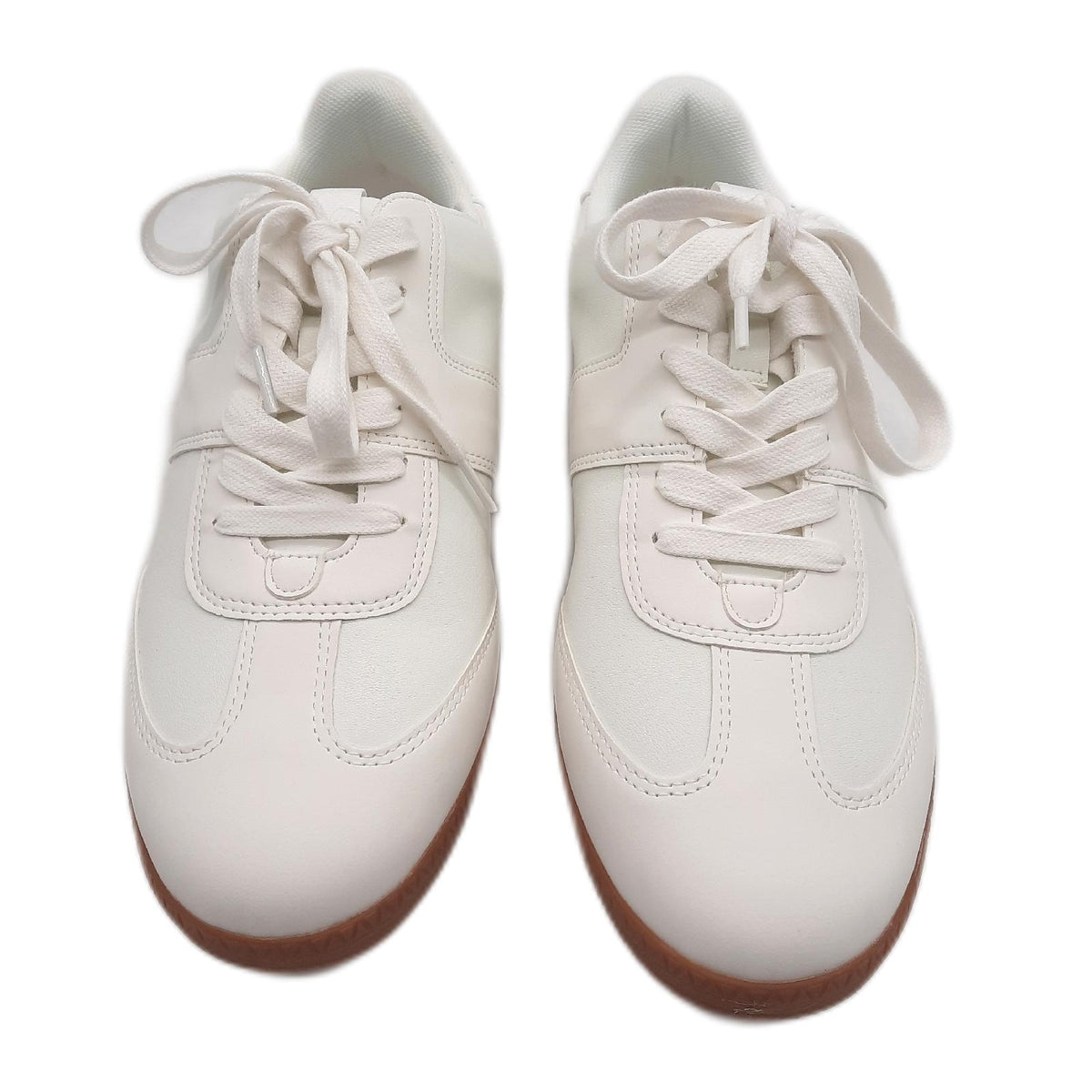 Amazon Essentials Shoes Damen Sneaker Niedrig Retro Kunstleder Kunstwildleder Weiss Gr40