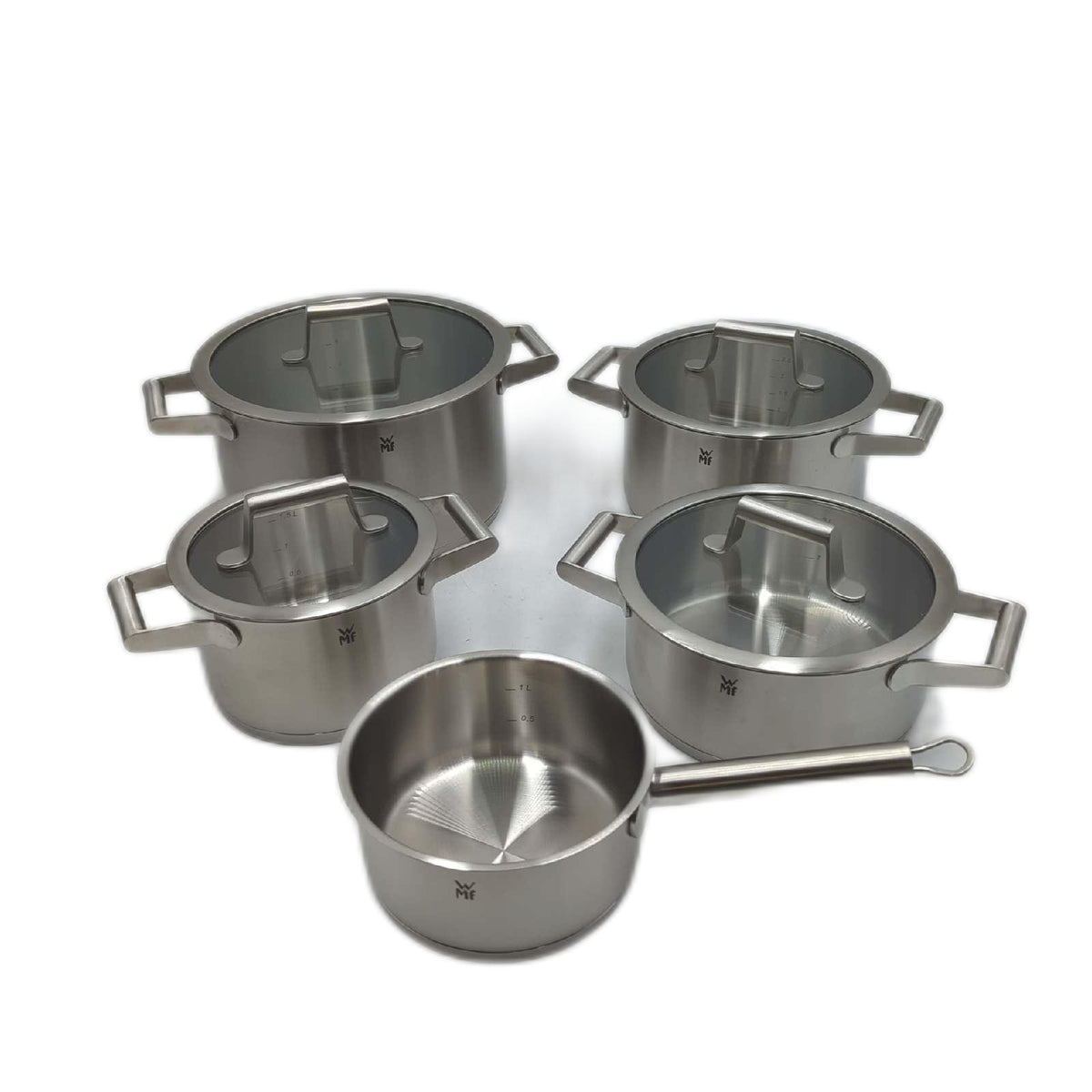 WMF Comfort Line Topfset 5 teilig Kochtopfset Induktion Glasdeckel Cromargan
