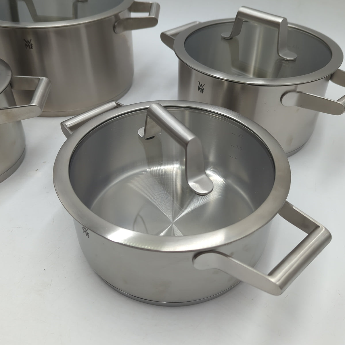WMF Comfort Line Topfset 5 teilig Kochtopfset Induktion Glasdeckel Cromargan