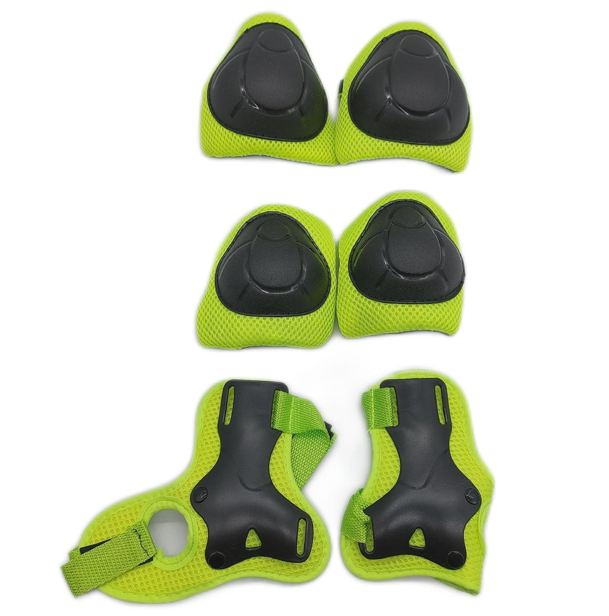 Knieschoner Kinder 6 in 1 Schutzausrüstung Sicherheitsschutz Ellenbogen Handgelenkschoner Schoner Set