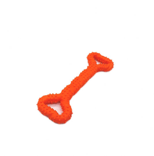 atopo robustes Hundespielzeug 33 cm Knochen geformt Kauspielzeug aus Hartgummi