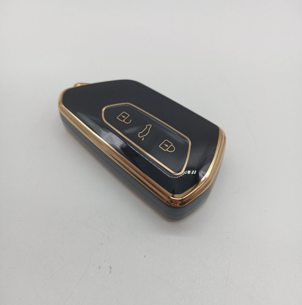 FOAMO Autoschlussel Hulle passend fur VW Golf 8 ID3 ID4 ID7 Schwarz Gold