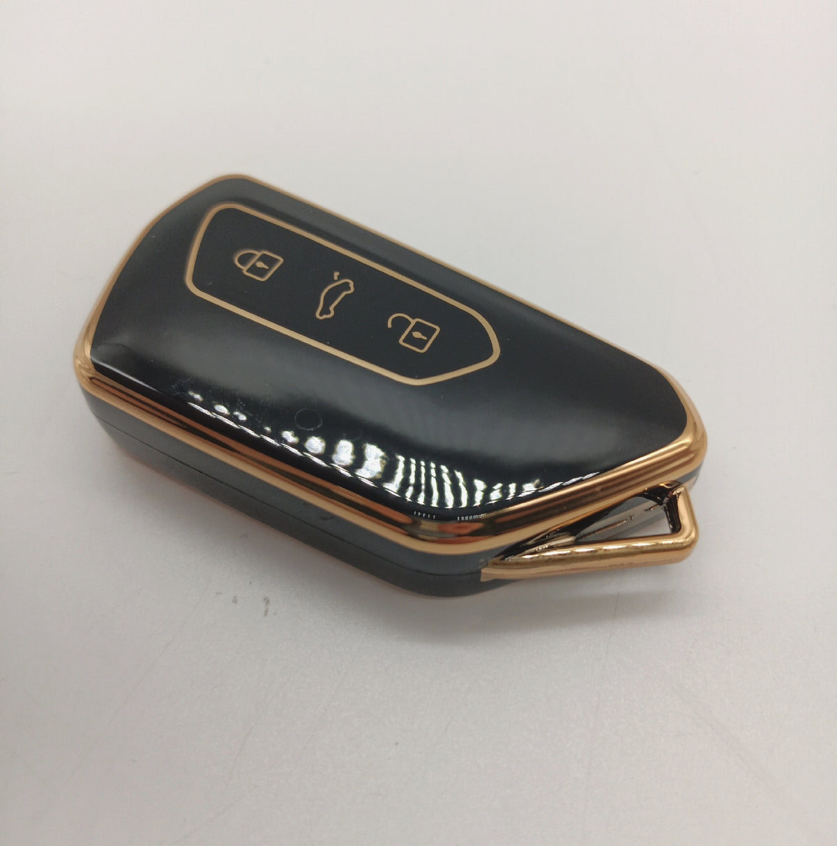 FOAMO Autoschlussel Hulle passend fur VW Golf 8 ID3 ID4 ID7 Schwarz Gold