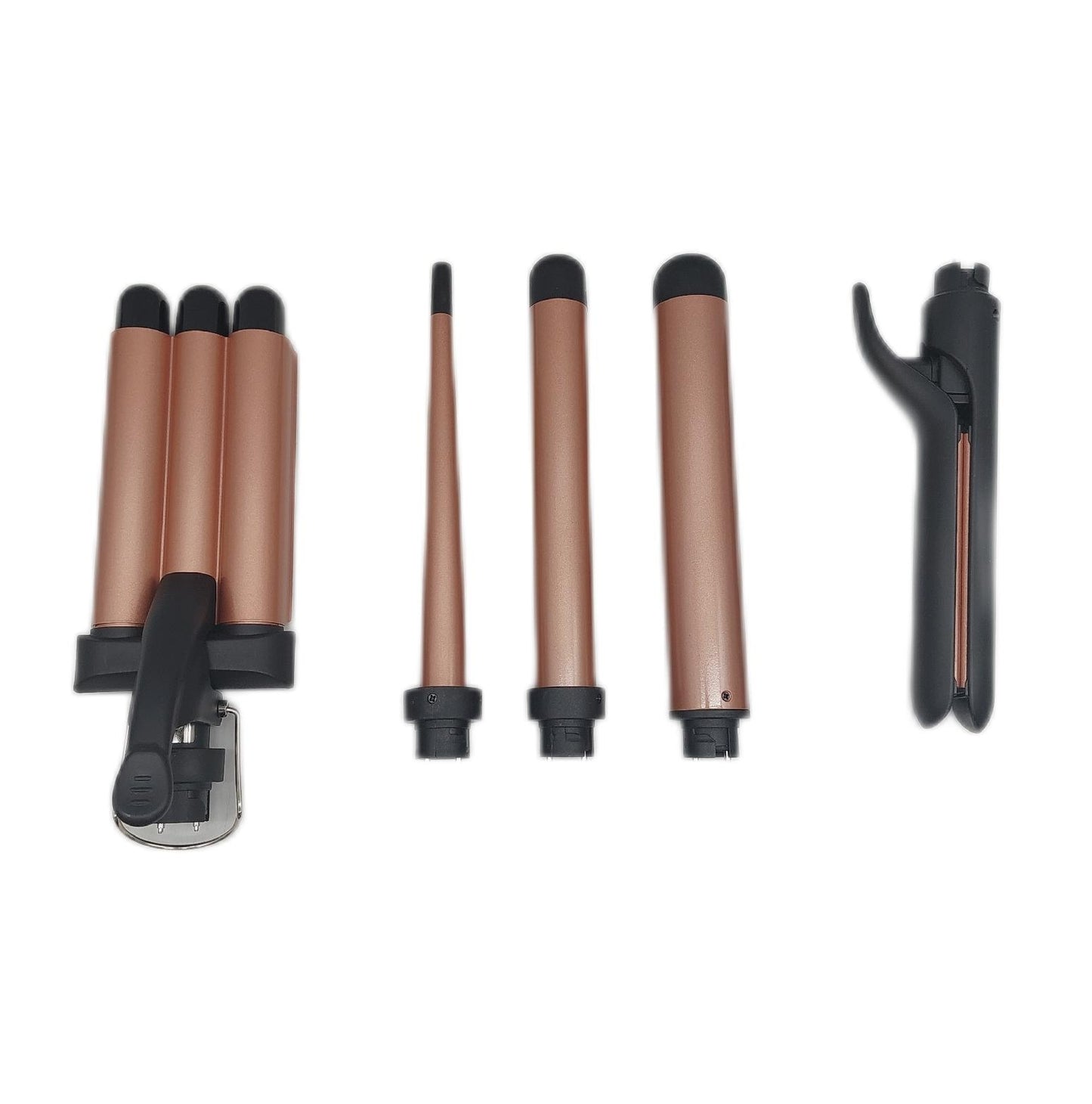 BESTOPE Lockenstab Haargeräte Mix Wavy Hair Straightener 5 in 1