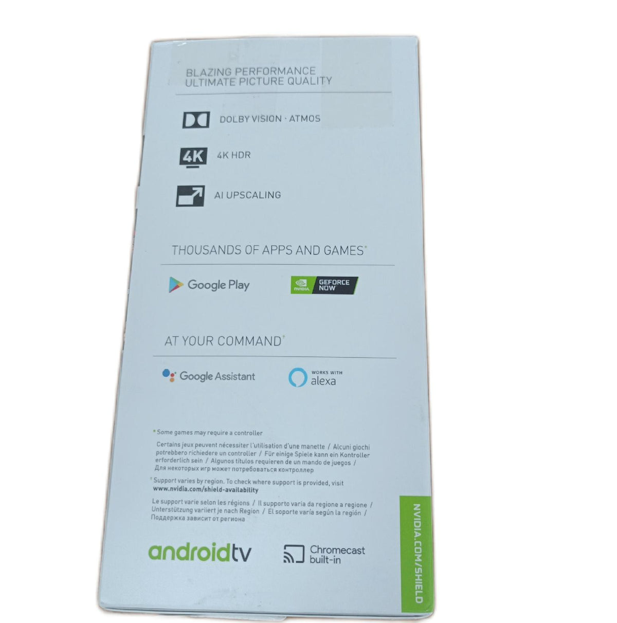 NVIDIA Shield Fernseher Bluetooth Ethernet HDMI ohne Fernbedienung Kabel