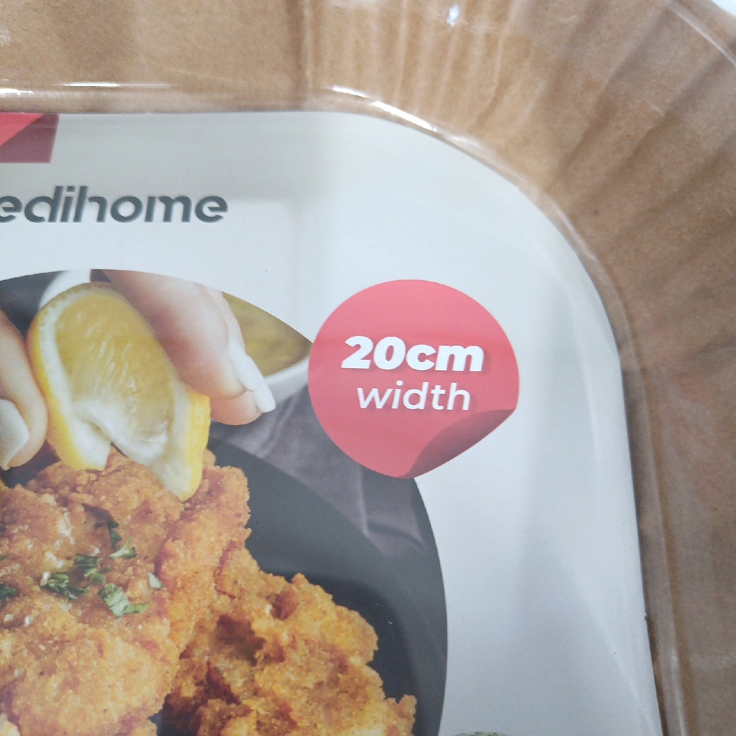 edihome Papier für Heißluftfritteuse Air Fryer 100 Stück 20-24 cm BPA-frei Einweg",