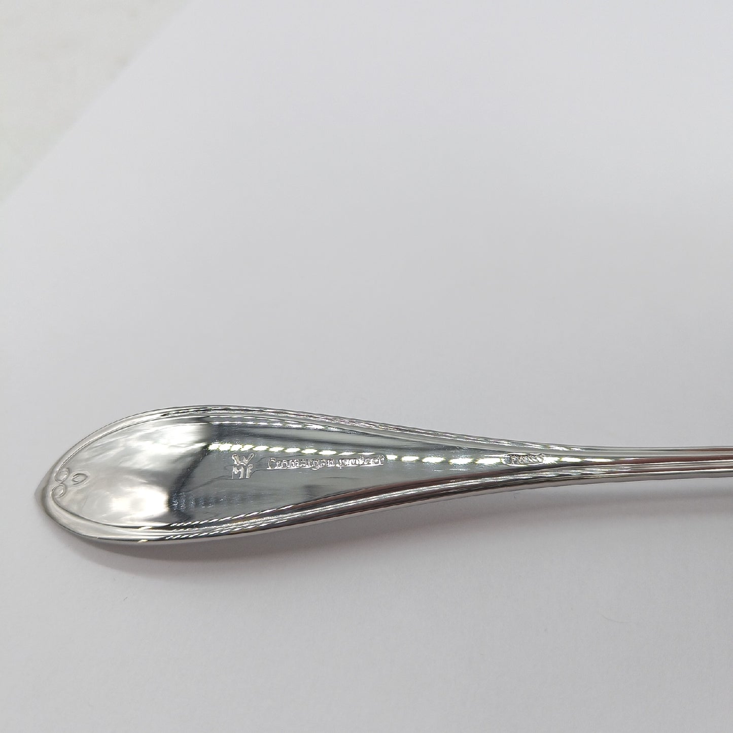 WMF Sitello Menügabel 21 cm Cromargan Edelstahl poliert Hammerschlag Cutlery