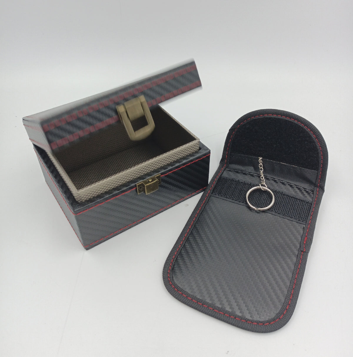 2 UR DOOR Faraday Box und Schutztasche RFID Signalblocker Autoschlüssel Schutz Set