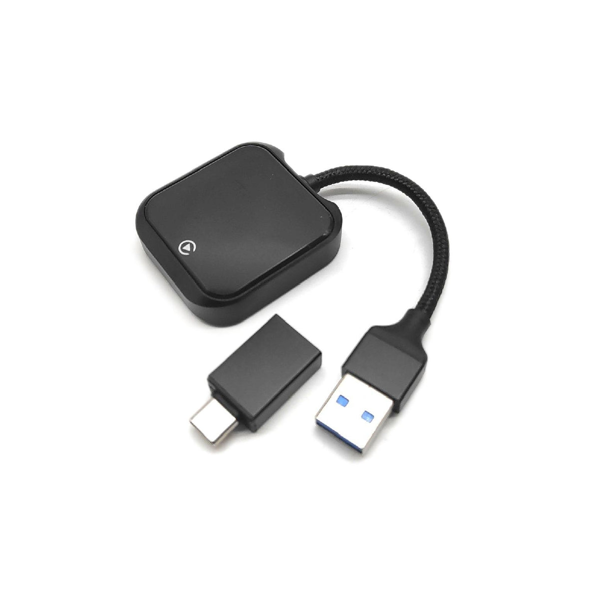 Wireless Carplay Adapter UK - Mini Carplay Wireless Adapter mit schnelle, stabile 5 GHz WiFi Bluetooth Verbindung, kompatibel mit iPhone 6 oder höher/iOS10+ & Autos ab 2016 & USB-A/Type-C