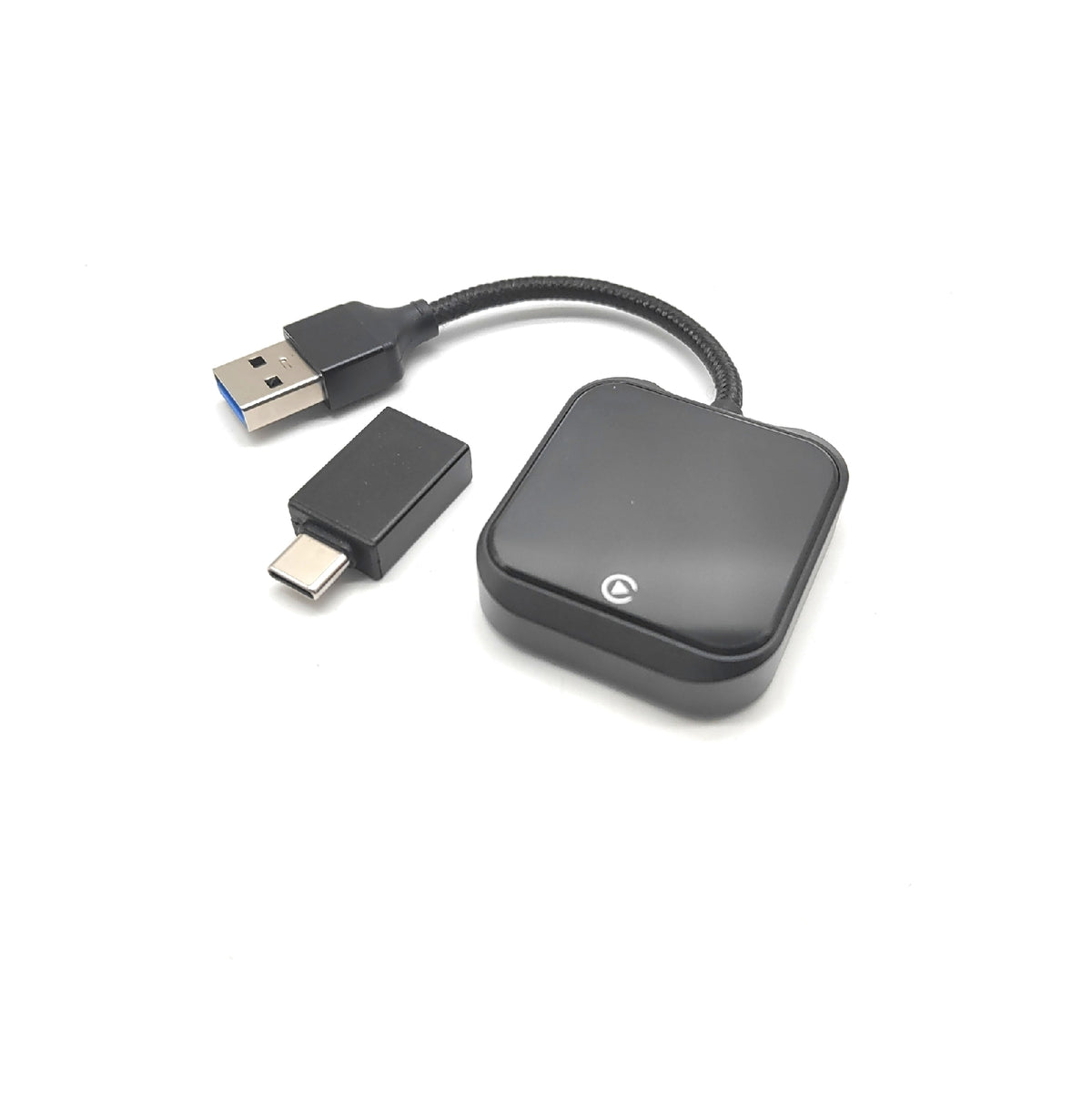 Wireless Carplay Adapter UK - Mini Carplay Wireless Adapter mit schnelle, stabile 5 GHz WiFi Bluetooth Verbindung, kompatibel mit iPhone 6 oder höher/iOS10+ & Autos ab 2016 & USB-A/Type-C