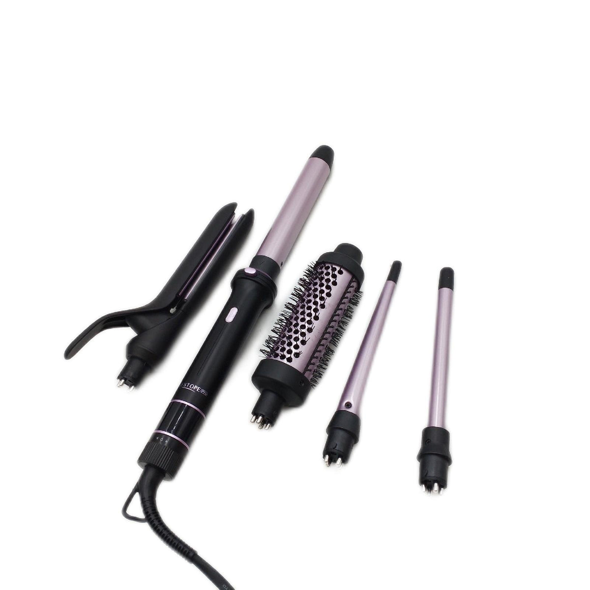 BESTOPE PRO 5 in 1 Lockenstab mit Haarglätter Lockenwick