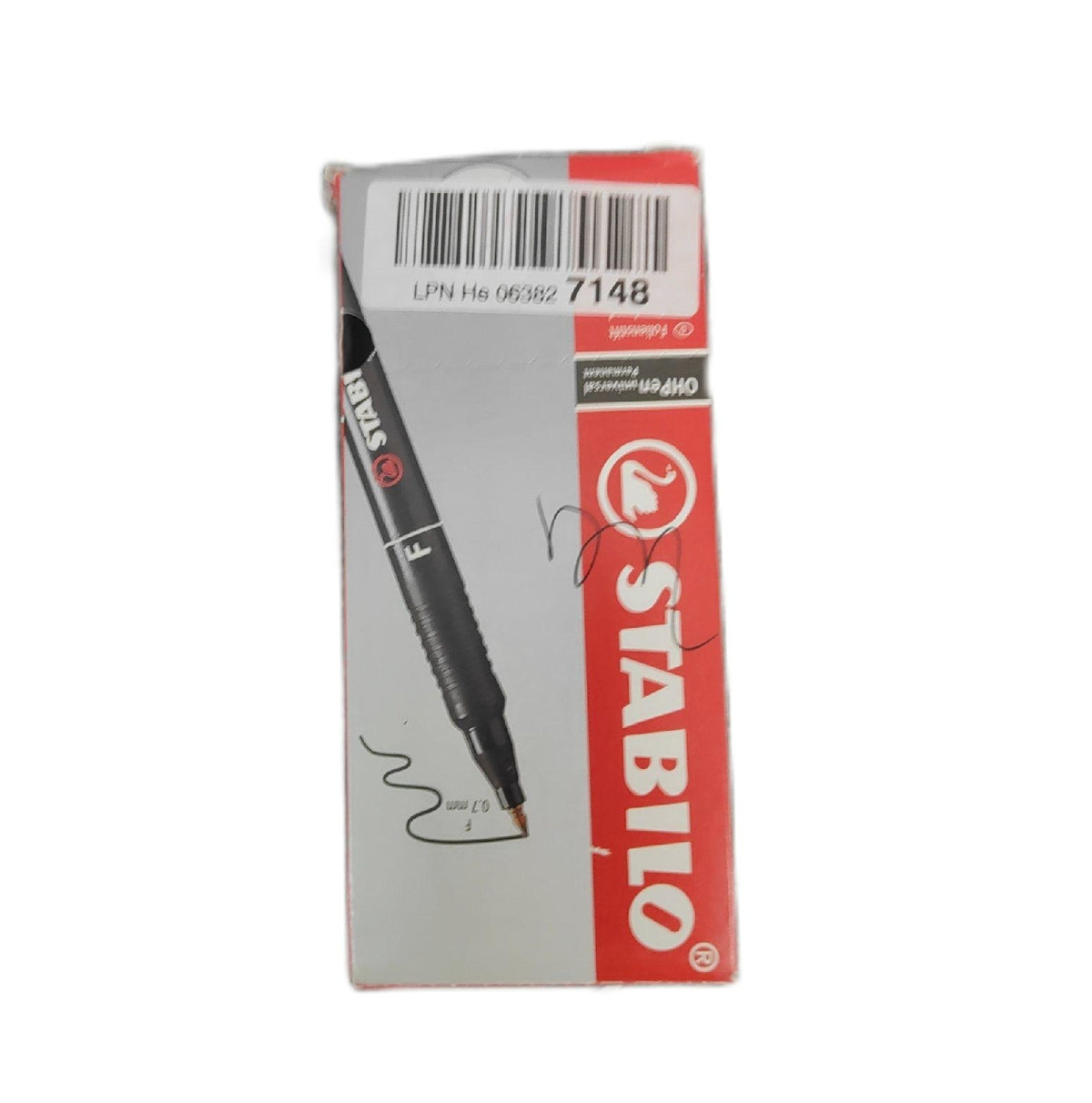 Stabilo OHP Marker 8428 OHPen Permanent Folienstift fein 07 mm schwarz Box
