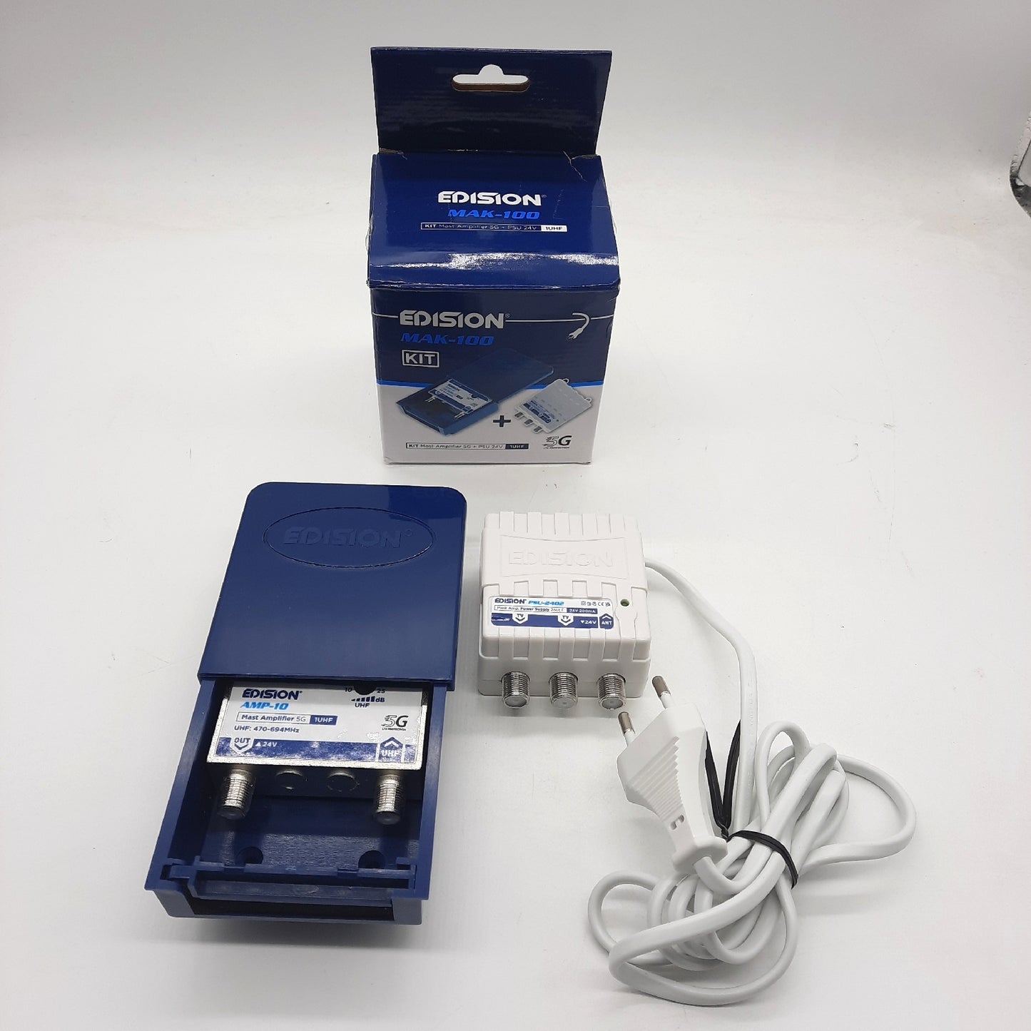 EDISION TV Antennenverstärker Verstärker Mast Antenne MAK 100 Kit hohe Leistung