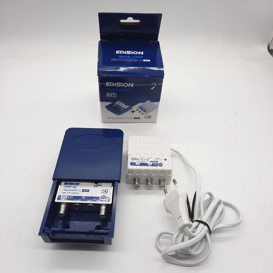 EDISION TV Antennenverstärker Verstärker Mast Antenne MAK 100 Kit hohe Leistung