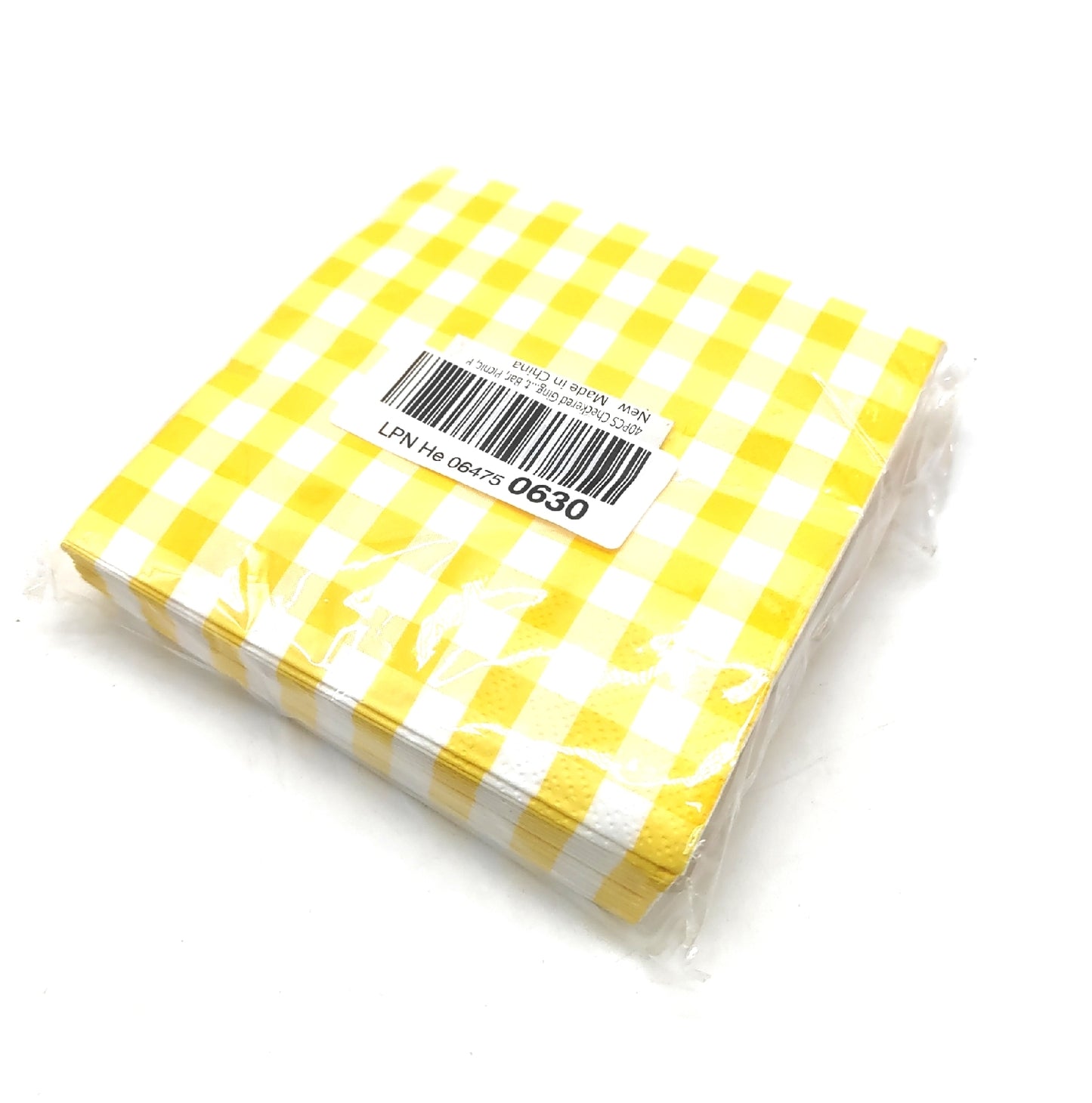 Gingham Servietten Tischdekoration Gelb Kariert Cocktailpartys Feier Servietten Set