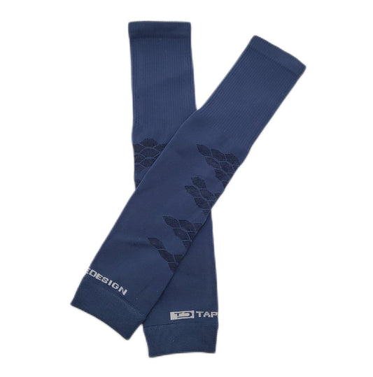 Tapedesign - "TUBES PRO 1 Paar Fußball Stutzen (ohne Socken) Navy für Damen, Herren & Kinder - Fussball Sleeves für Schienbeinschoner - Fussball-Stutzen Knie lang - Fußball-Strümpfe (One-Size)