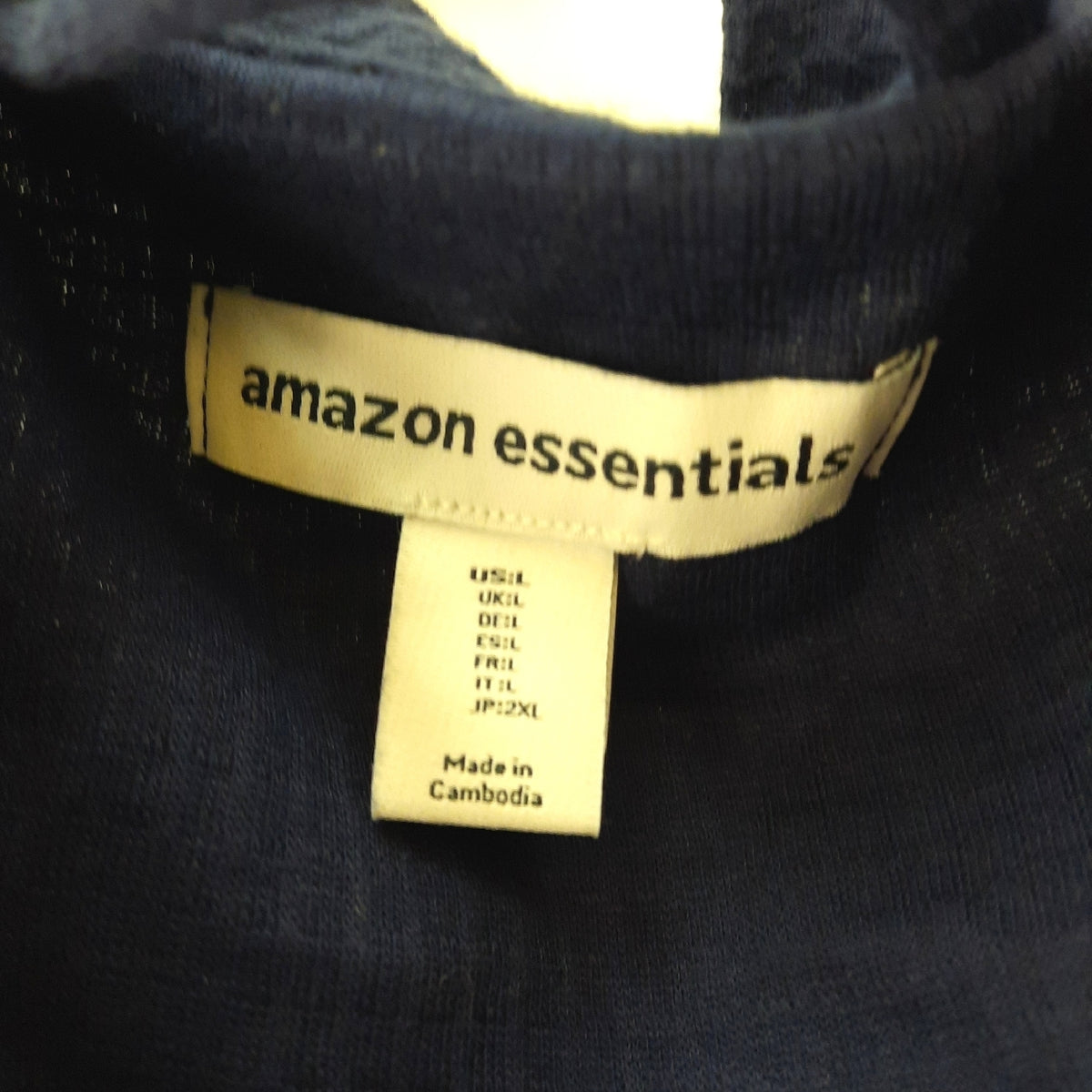 Amazon Essentials ROBE Damen Bademantel leicht Waffelstruktur lang Marineblau L