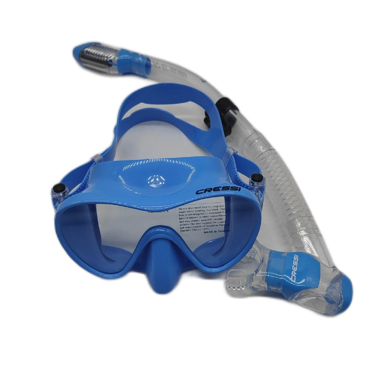 CRESSI Rahmenlose Tauchmaske Taucherbrillen F1 Combo Set Schnorchel