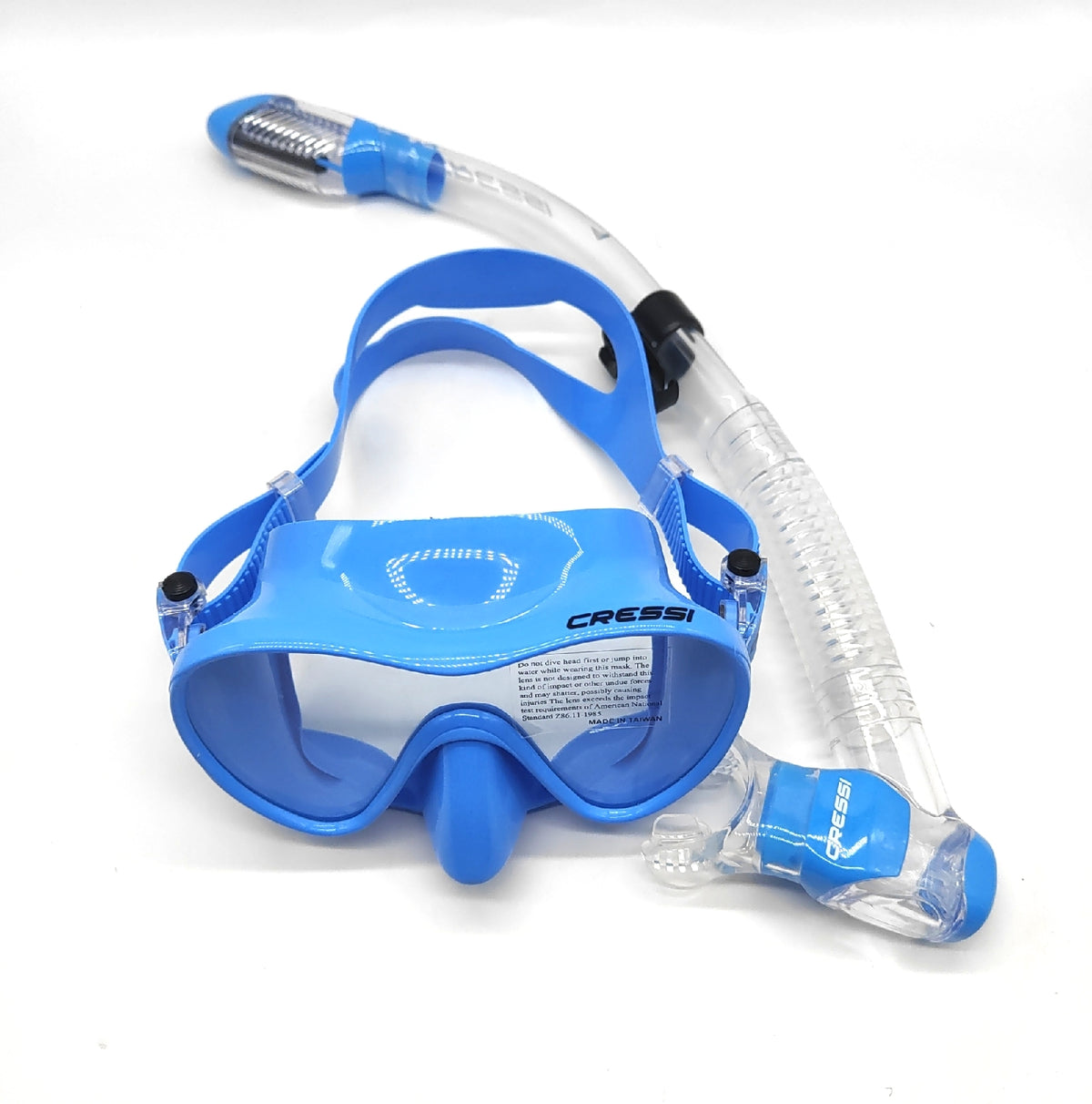 CRESSI Rahmenlose Tauchmaske Taucherbrillen F1 Combo Set Schnorchel